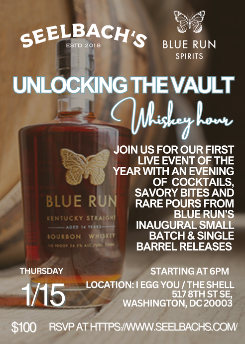 Seelbach's x Blue Run Spirits 'Unlocking the Vault' Live Tasting
