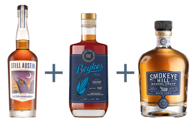 Blue Corn TRIO Bundle: Still Austin 2025 Bottled-In-Bond + Beyke's Blue Batch 02 + Smokeye Hill Barrel Proof