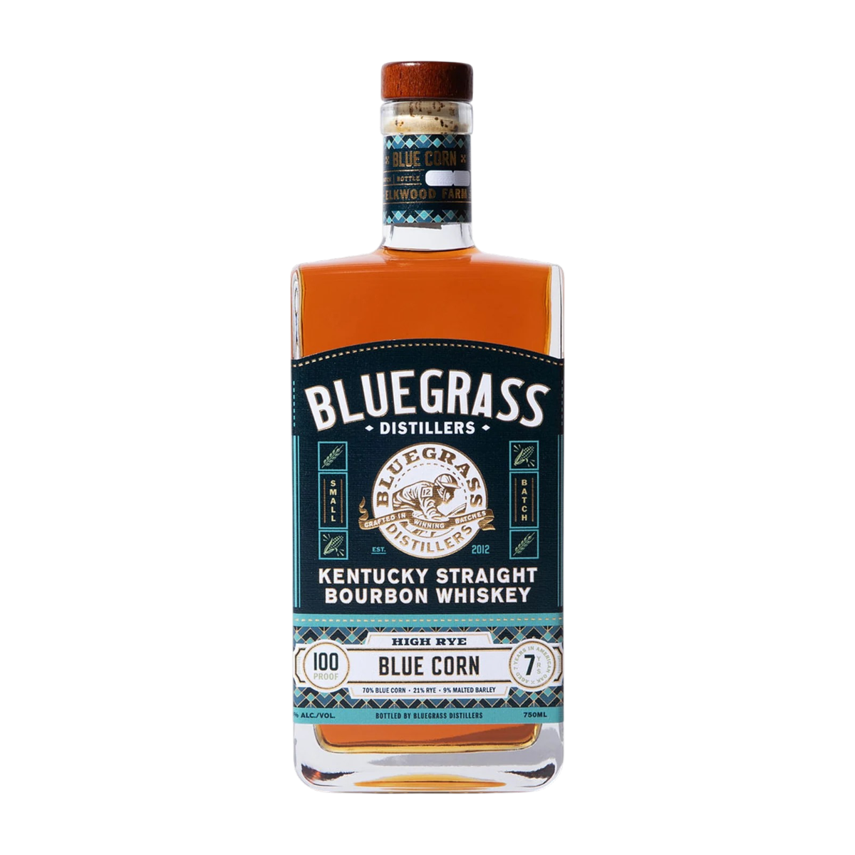 Bluegrass Distillers 7-Year High Rye Blue Corn 100 Proof Bourbon