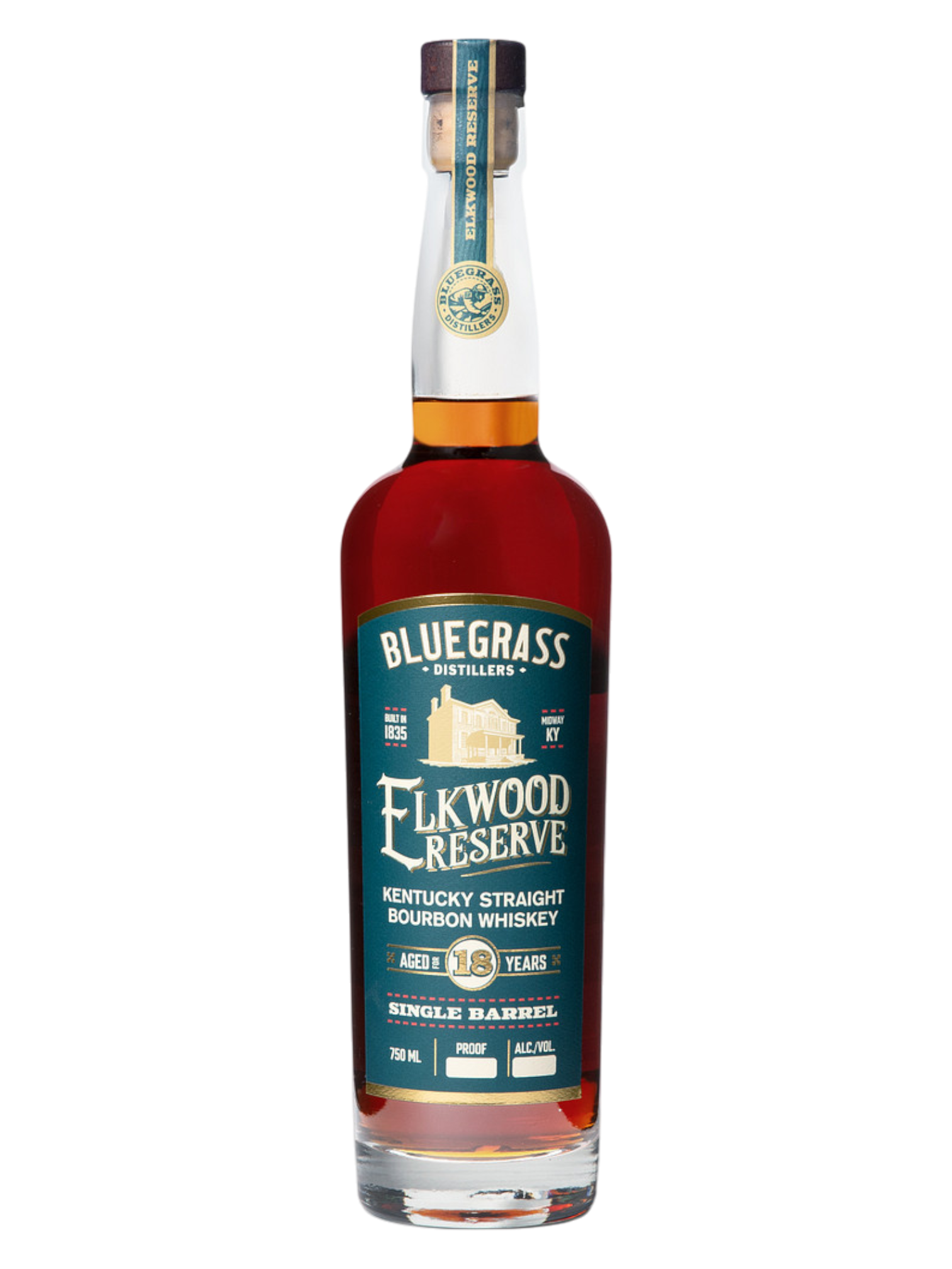 Bluegrass Distillers Elkwood Reserve French Oaked Kentucky Straight Bourbonのボトル画像