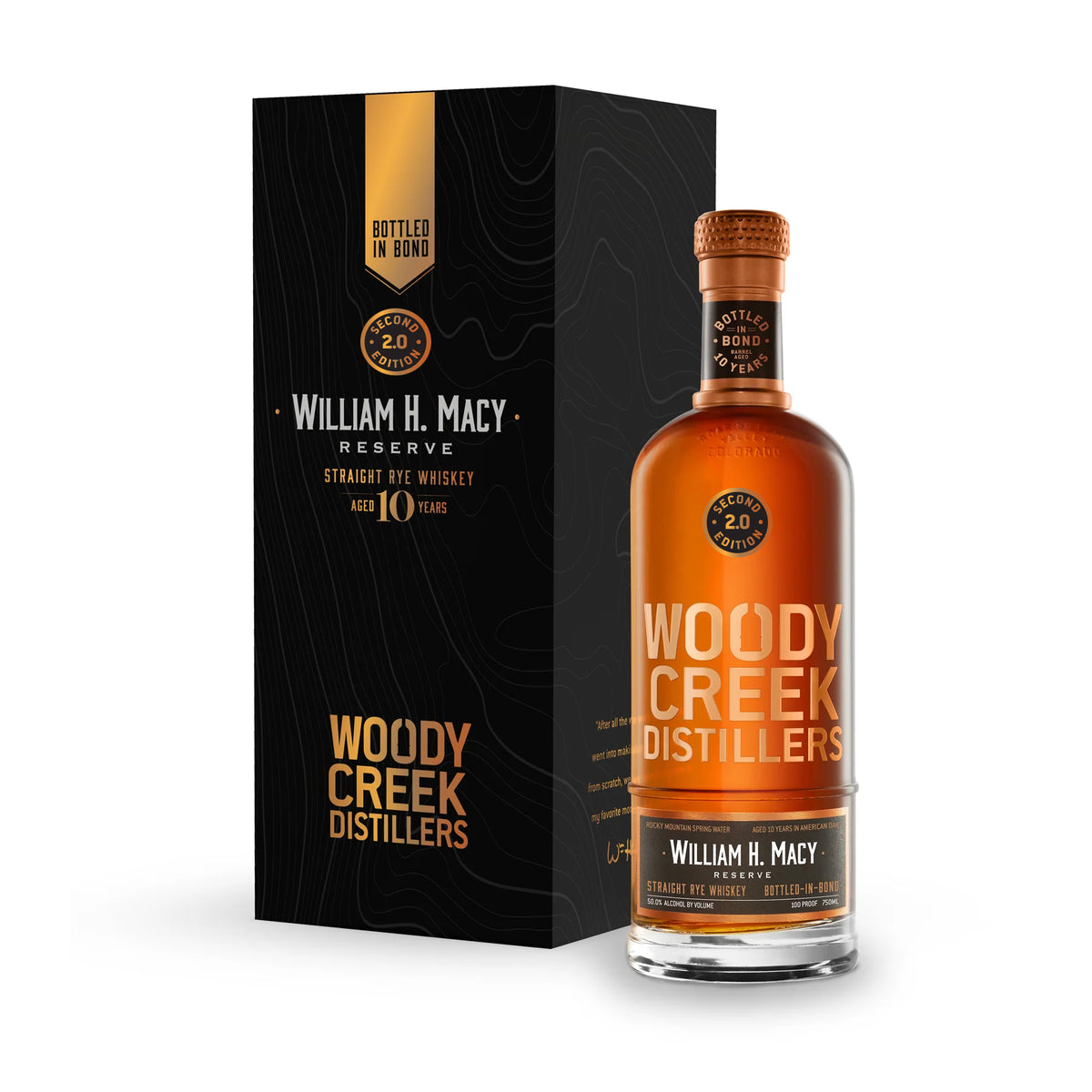 Woody Creek Distillers William H. Macy Reserve Rye Whiskey
