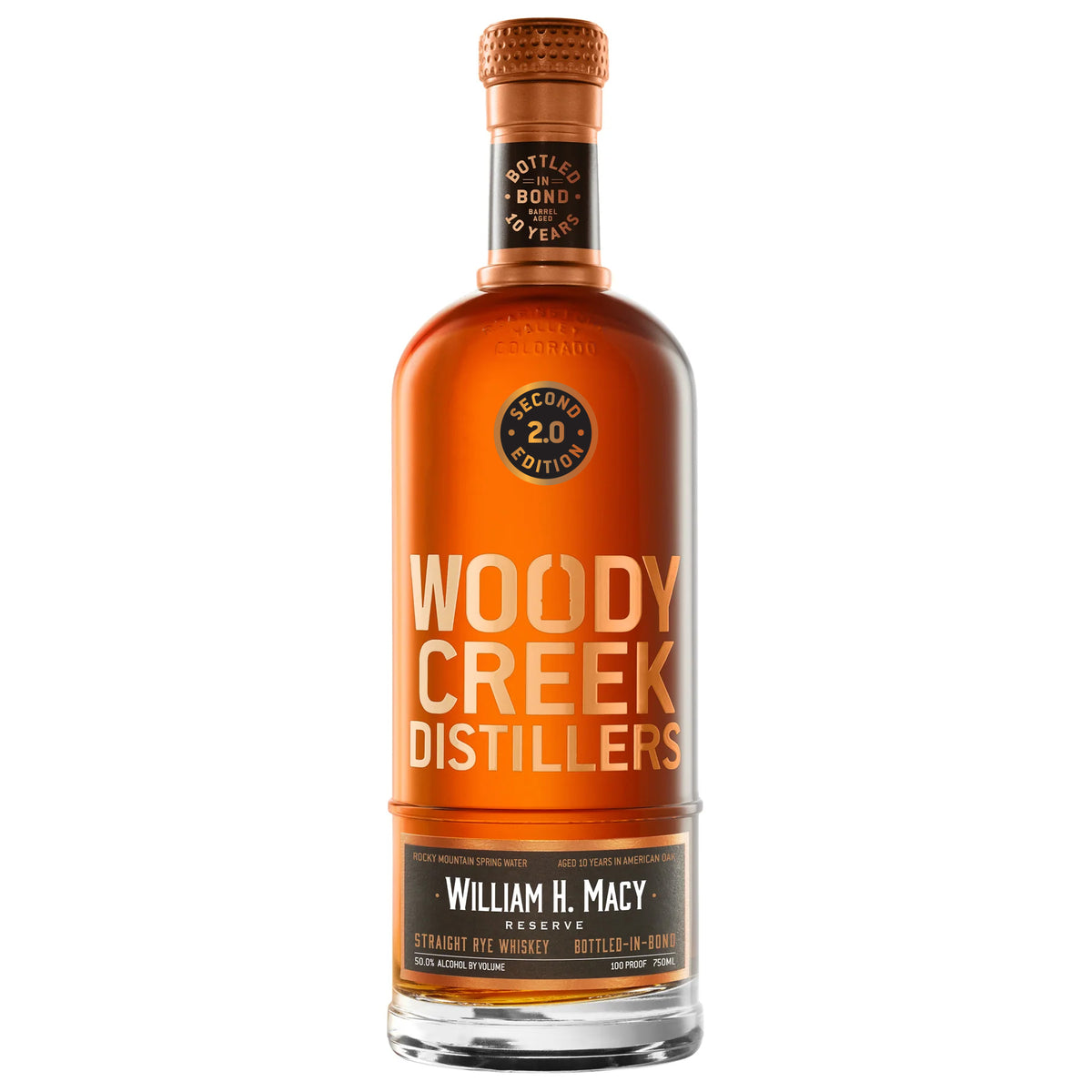 Woody Creek Distillers William H. Macy Reserve Rye Whiskey
