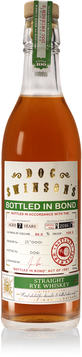 Doc Swinson's Bottled in Bond Straight Rye Whiskey