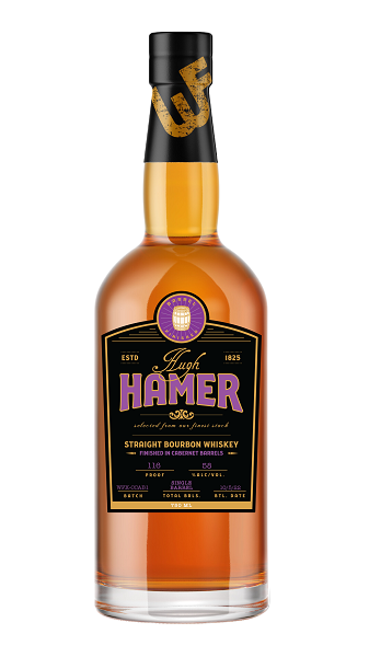 Hugh Hamer Straight Bourbon Whiskey Finished in Cabernet Barrels