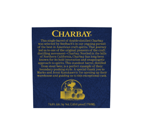 Charbay American Whiskey Private Blend 150.5 Proof - Selected by Seelbach's