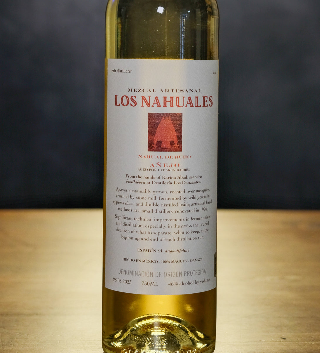 Los Nahuales 1-Year Old Aged Nahual de Buho Mezcal Artesanal Anejo