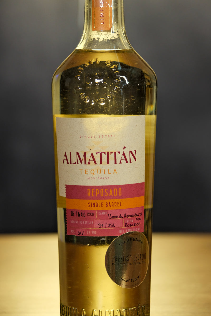 Almatitan Tequila Organic Single Barrel Reposado Con Bagaso