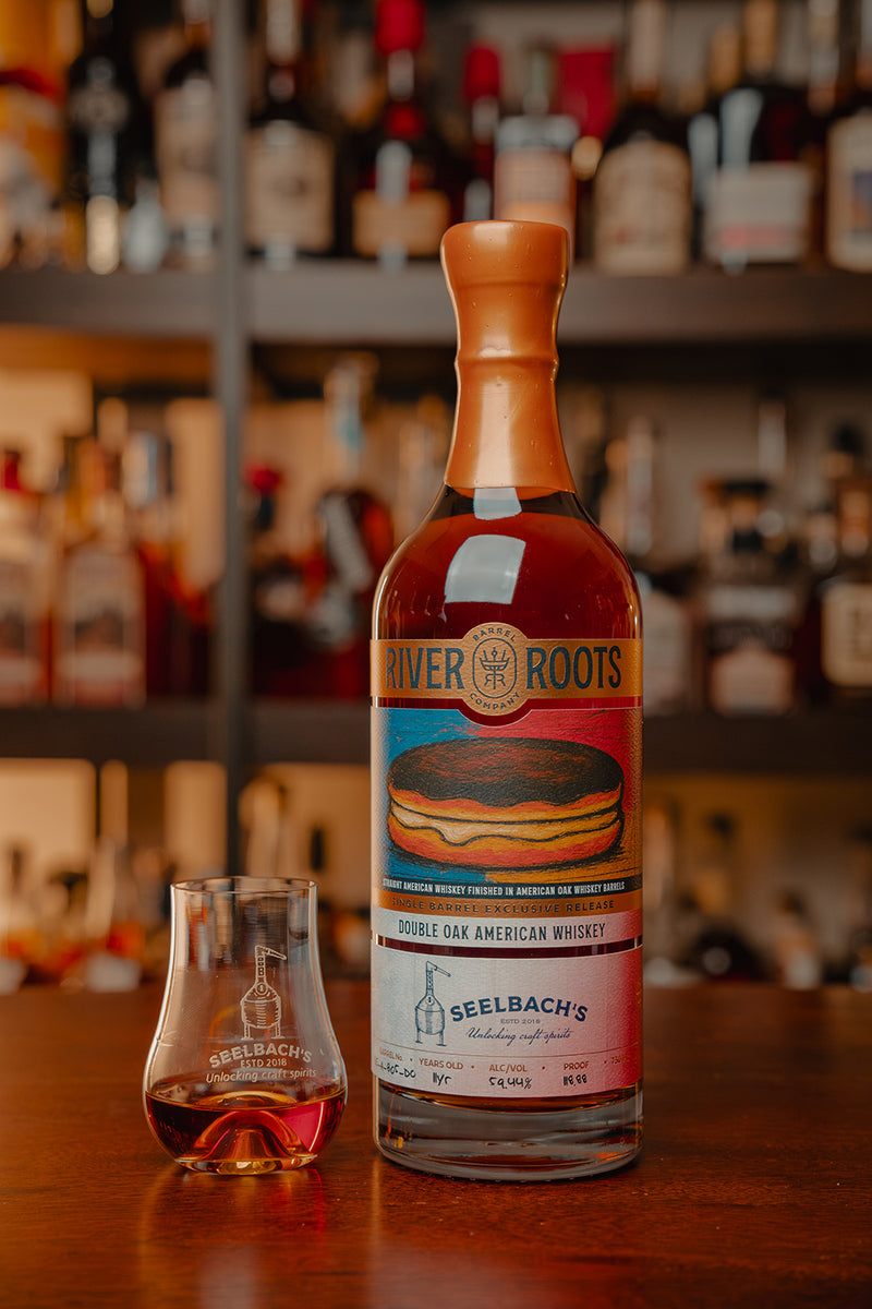 River Roots Barrel Co. 11-Year Double Oak American Whiskey #GE-A-B05-DO - Selected by Seelbach's