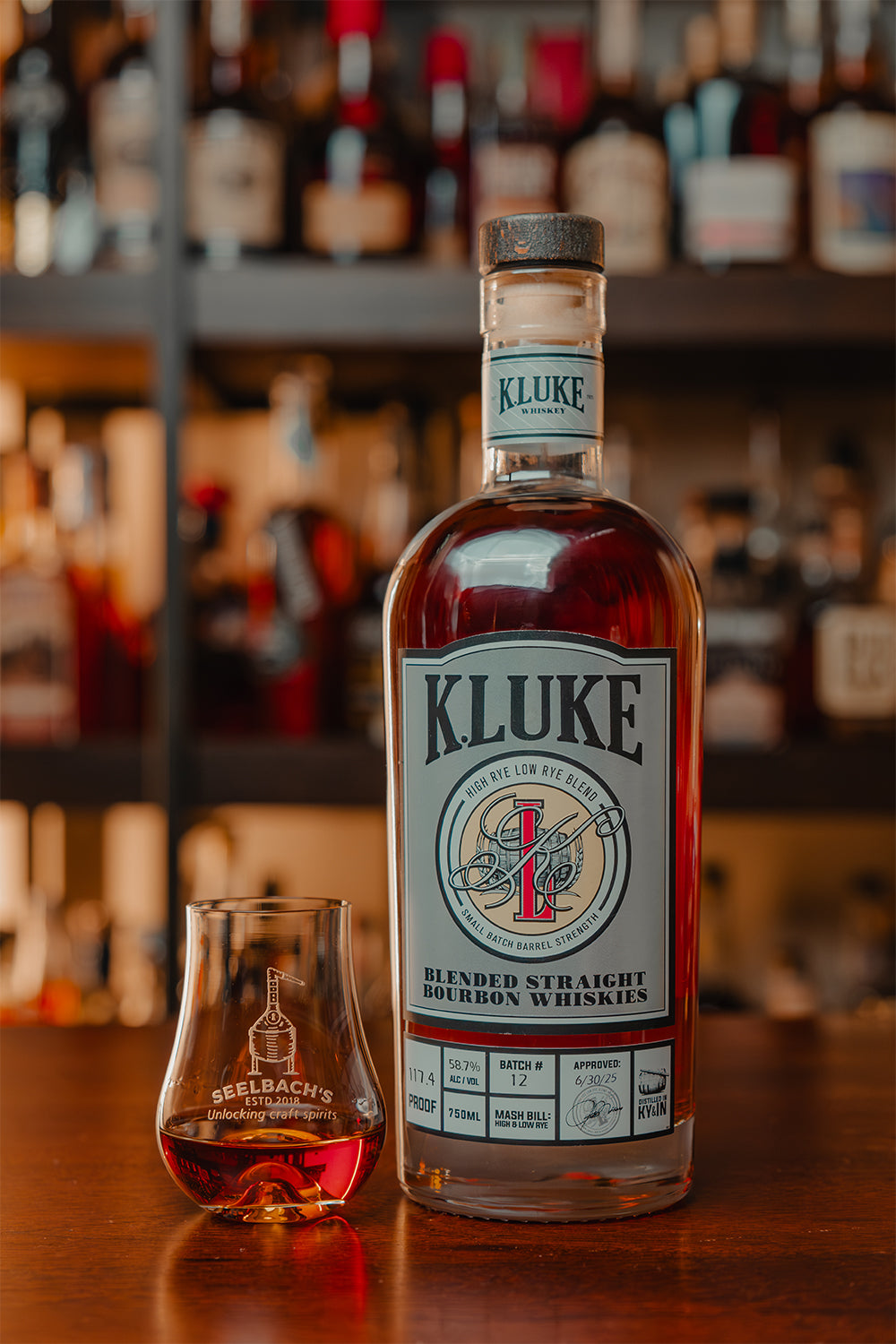 K.LUKE Small Batch Barrel Strength Bourbon Batch 12