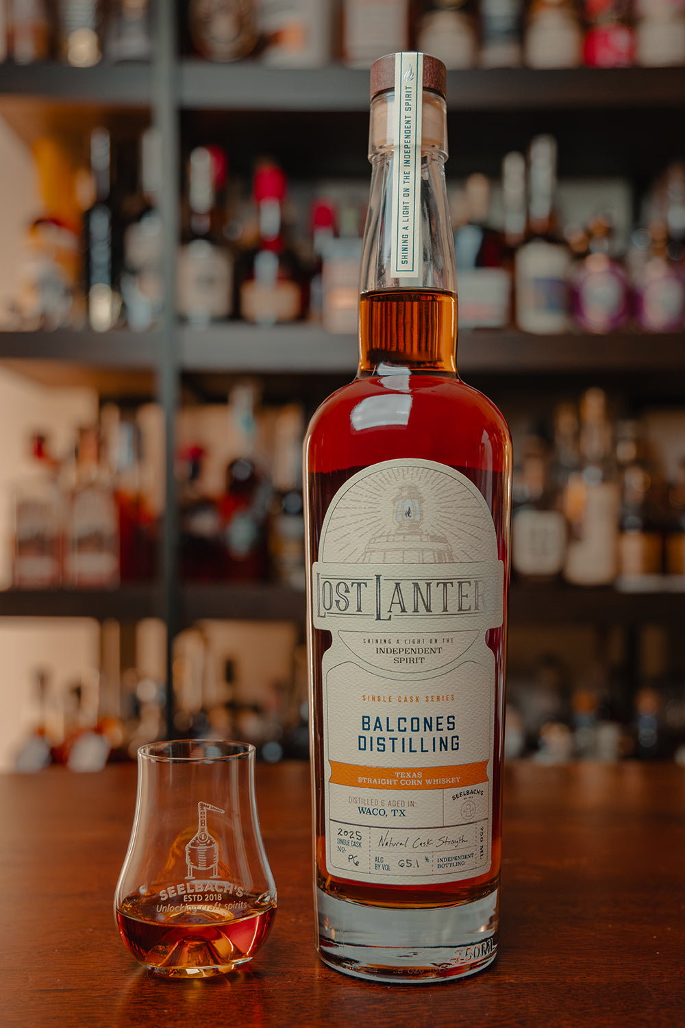 Lost Lantern Single Barrel Balcones Blue Corn Whiskey 130 proof