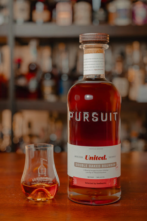 Pursuit United Double Oaked Bourbon 108 proof - Seelbach's Blend