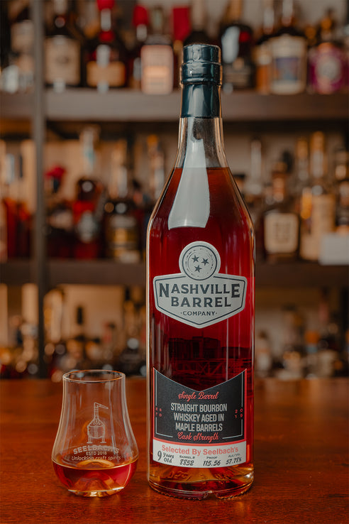 Nashville Barrel Co. 9-Year Bourbon Maple Cask Finished #8852 - Selected by Seelbach's