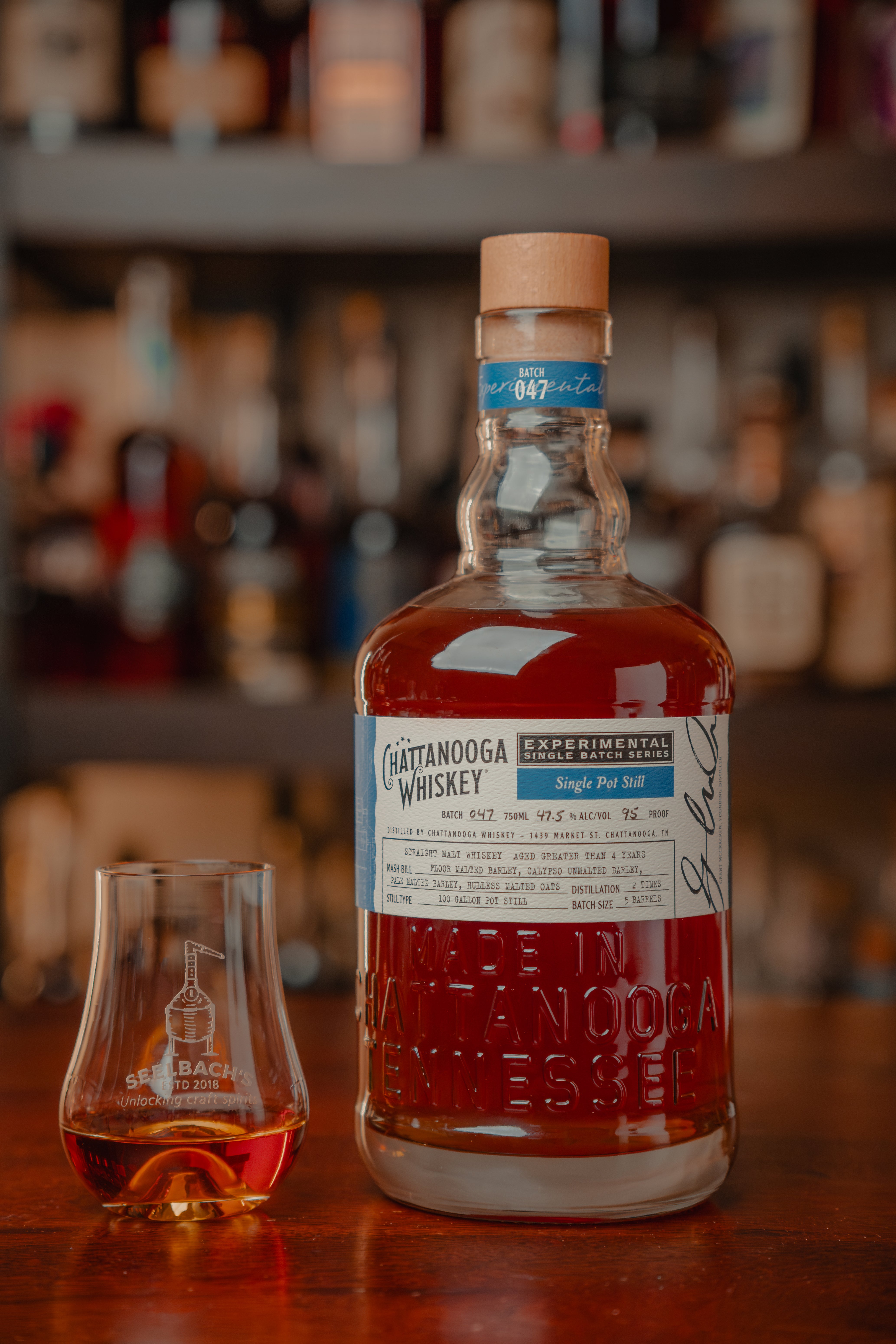Chattanooga Whiskey Batch 047: Single Pot Still Whiskey – Seelbach's