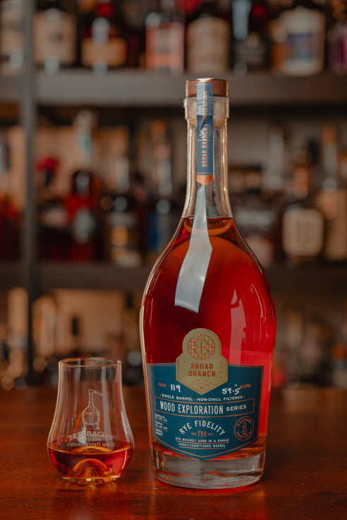 Broad Branch Distillery Rye Fidelity Wood Exploration Honey Barrel Aged