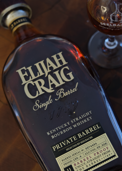 Elijah Craig Single Barrel Bourbon 11-Year 126.4 proof - Selected by Seelbach's