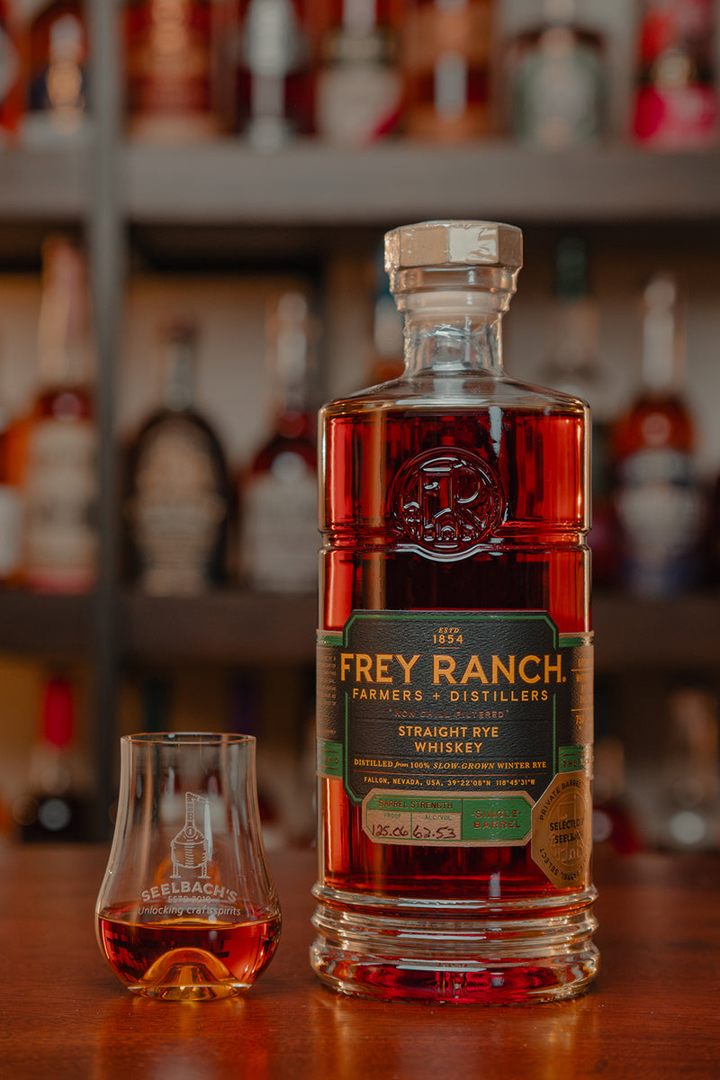 Frey Ranch Single Barrel Rye #2743 125.06 proof - Selected by Seelbach's