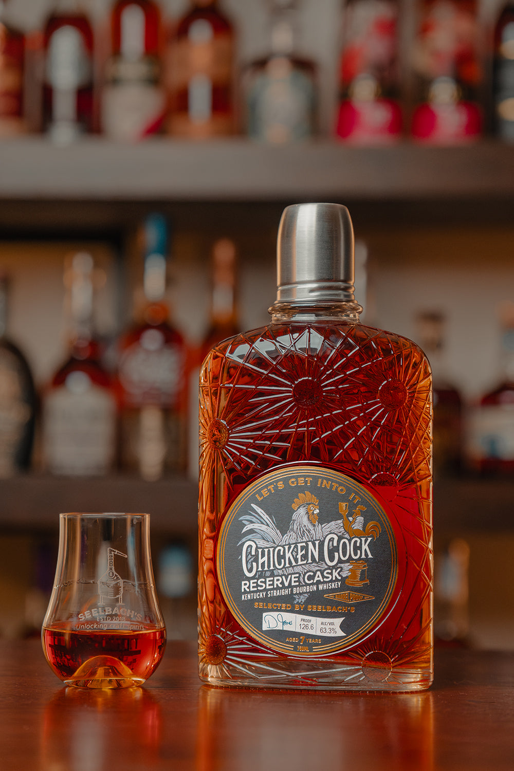 Chicken Cock Reserve Cask Single Barrel Bourbon 126.6 proof