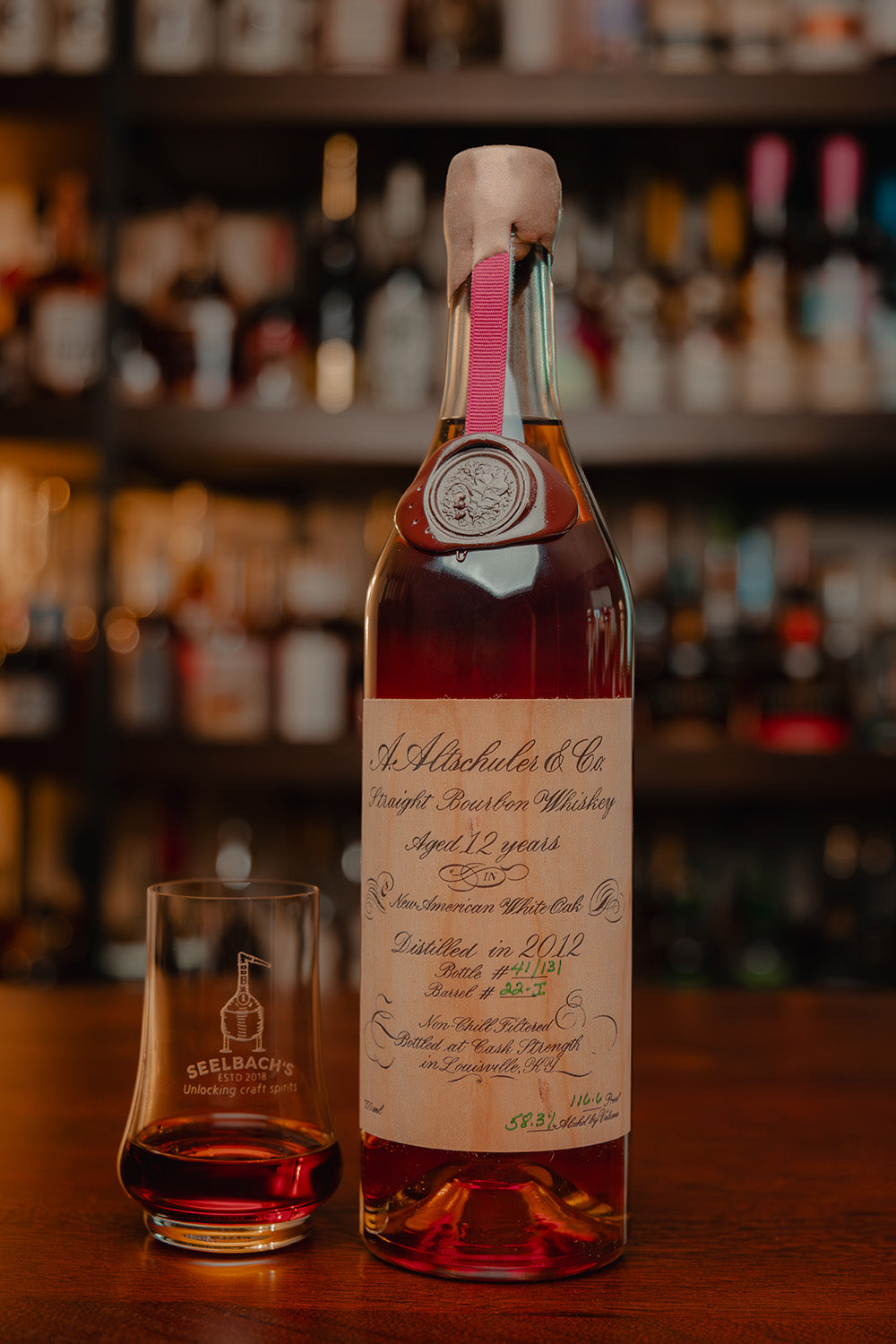 A. Altschuler 12 Year 116.6 #22I Proof MGP Bourbon – Seelbach's
