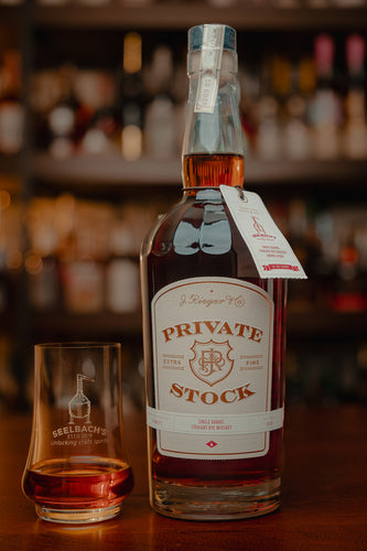 J. Rieger & Co Private Stock Straight Rye Whiskey #3780 138.8 proof - Seelbach's