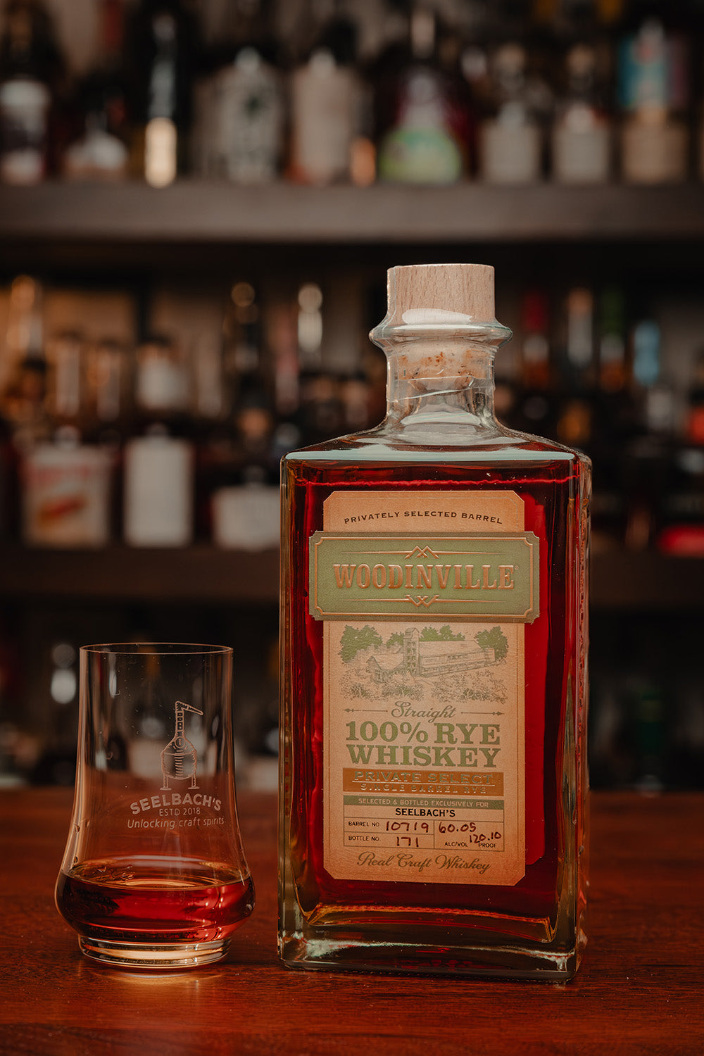 Woodinville Whiskey Co. Single Barrel Rye 'Deelicious' #10719 - Selected by Seelbach's