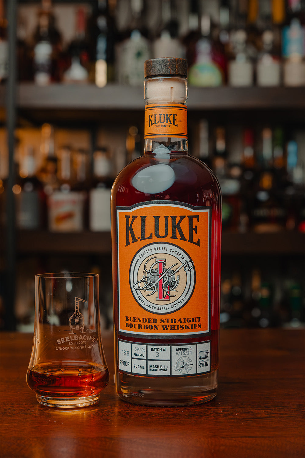 K.LUKE Toasted Barrel Barrel Strength Bourbon Batch 3