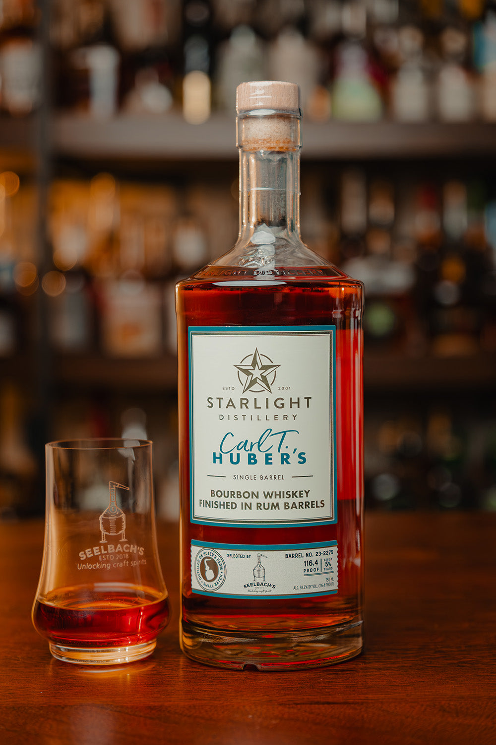 Starlight Distillery Rum Finished Bourbon Whiskey Barrel#23-2275 116.4 proof - Selected by Seelbach's