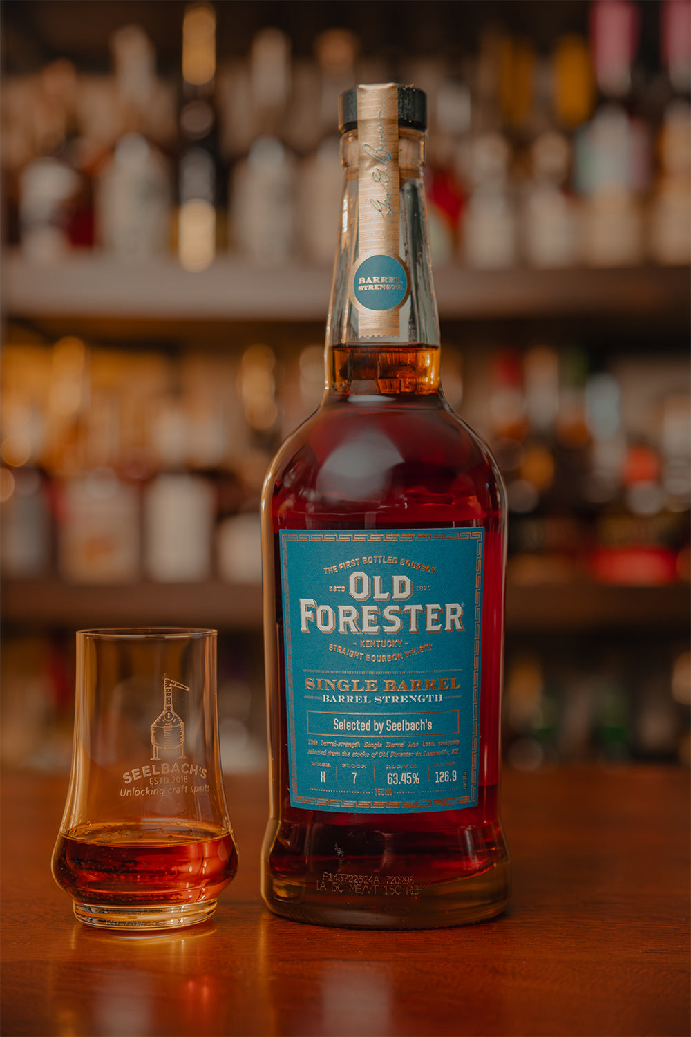 Old Forester Single Barrel 126.9 Proof Barrel Proof Bourbon - Selected by Seelbach's