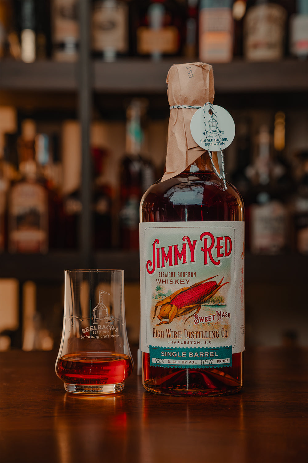 High Wire Distilling Jimmy Red Bourbon #485 119.7 Proof - Selected by Seelbach's