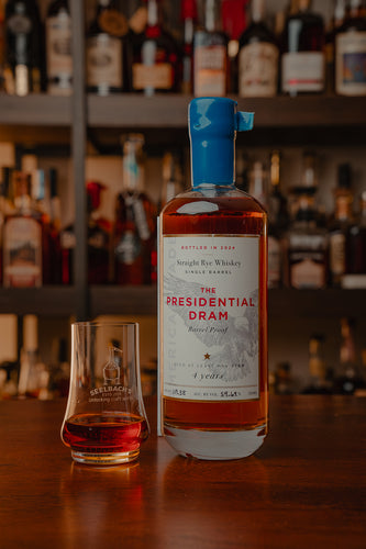 The Presidential Dram 4-Year Single Barrel Rye 119.38 proof #168 - Selected by Seelbach's