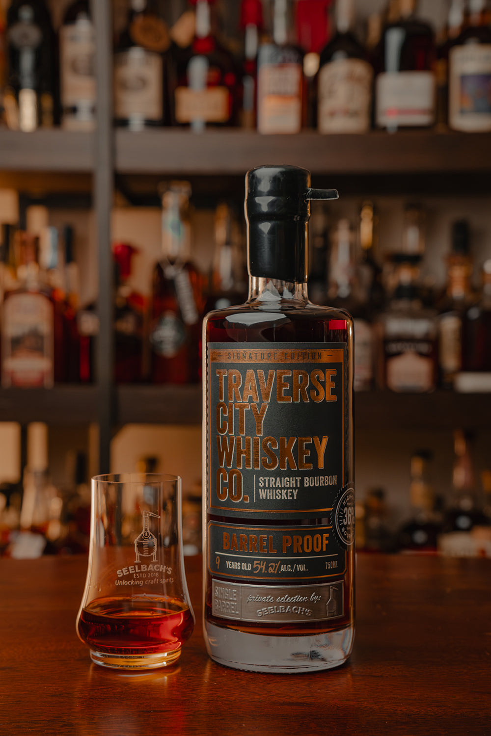 【3 Howls】バックビートバーボン BACKBEAT BOURBON Traverse City Whiskey Co. Barrel Proof 9-Year Bourbon 108.4 proof