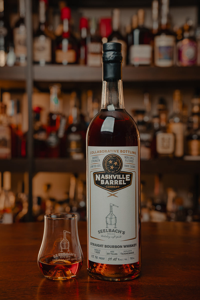 Nashville Barrel Co. #1428 20-Year Single Barrel Bourbon 118.96 Proof - Selected by Seelbach's