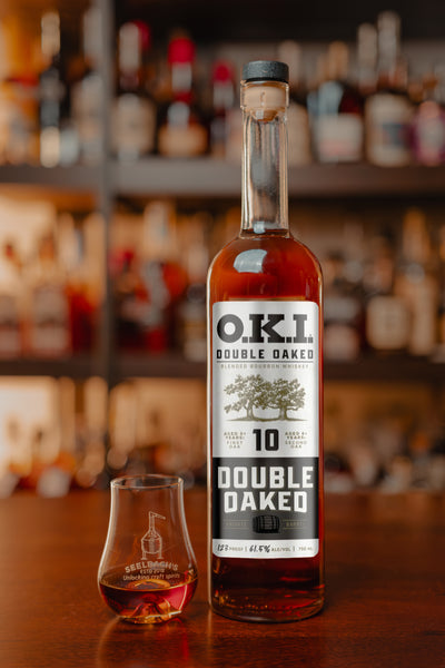 O.K.I 10-Year Double Oaked Single Barrel Blended Bourbon Whiskey