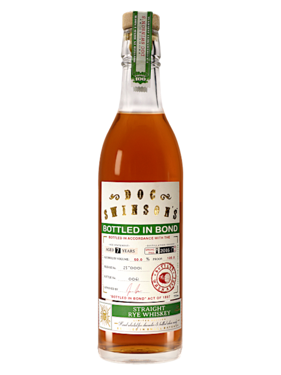 Doc Swinson's Bottled in Bond Straight Rye Whiskey