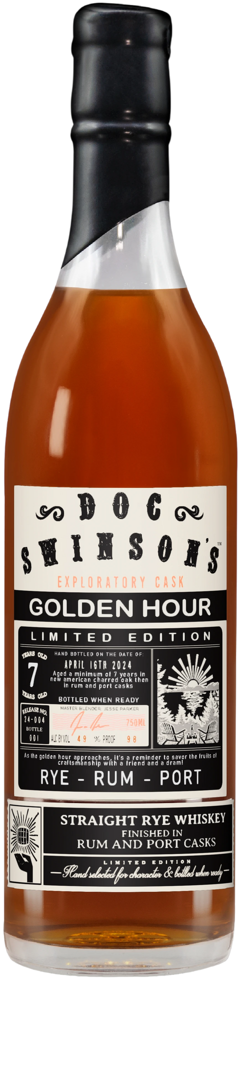 Doc Swinson's Golden Hour Straight Rye Finished in Rum & Port Casks