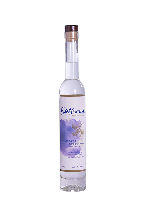 Edelbrand Pure Distilling Vinars Da Vin - Grape Brandy infused with Dill