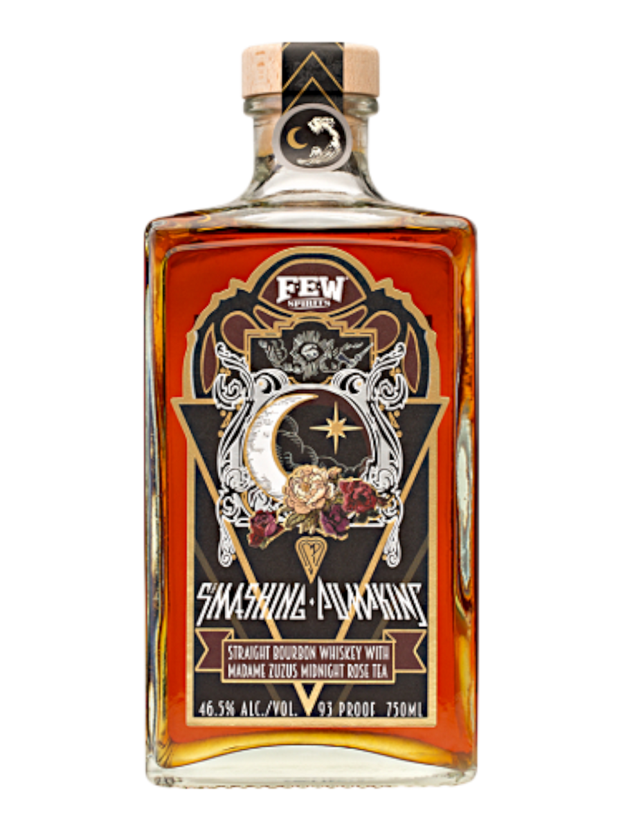 FEW Spirits Smashing Pumpkins Straight Bourbon Whiskey with Madame Zuzus Midnight Rose Tea