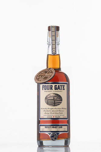 Four Gate Whiskey Company Single Barrel Bourbon Finished in Spanish Oloroso Sherry-Dark Rum Cask #602 122 proof - Selected by Seelbach's