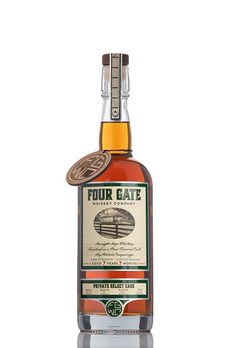 Four Gate Whiskey Co Single Barrel Rye Double Oak Barrel# M135 118.8 Proof - Selected by Seelbach's