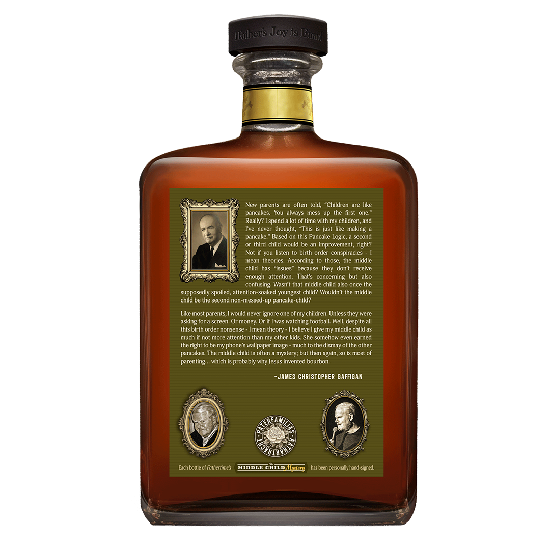 Fathertime Bourbon Empty Nester Strength “Middle Child Mystery” (signed by Jim Gaffigan)