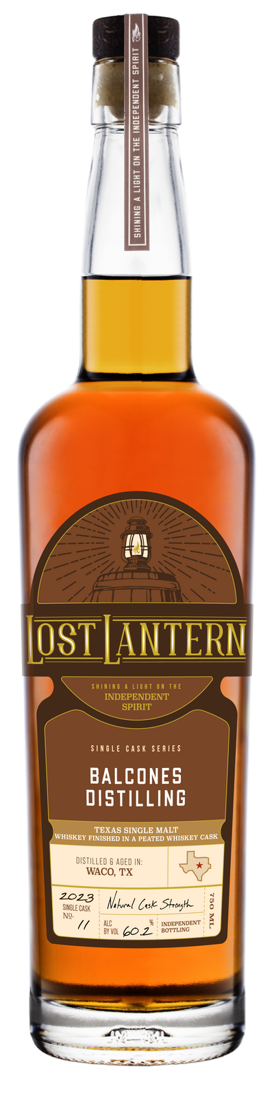 Lost Lantern Fall 2023 Single Cask Collection: Balcones Distilling Texas Single Malt Finished in a Peated Whiskey Cask