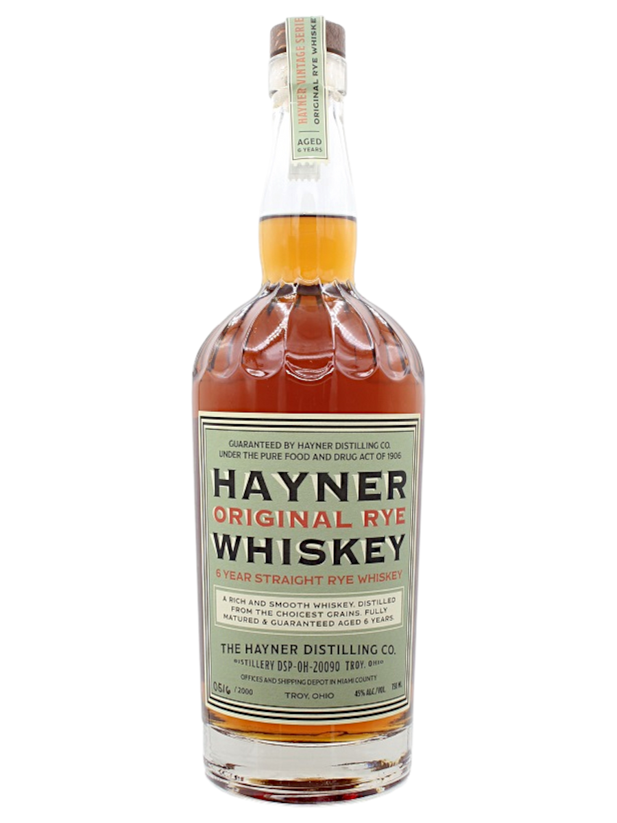 Hayner Distilling Original Rye Whiskey