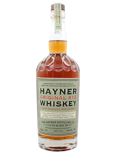 Hayner Distilling Original Rye Whiskey