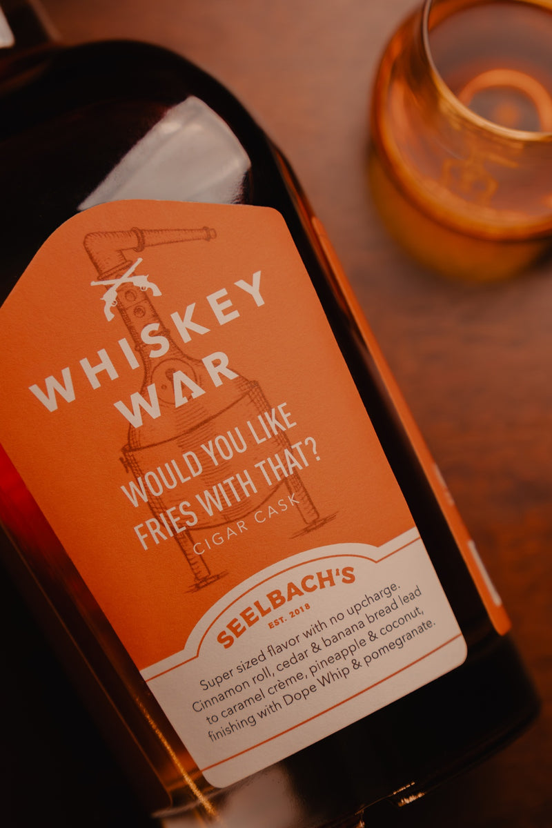 High Bank Whiskey War 116.8 Proof "Fries With That?" Cigar Cask - Selected by Seelbach's