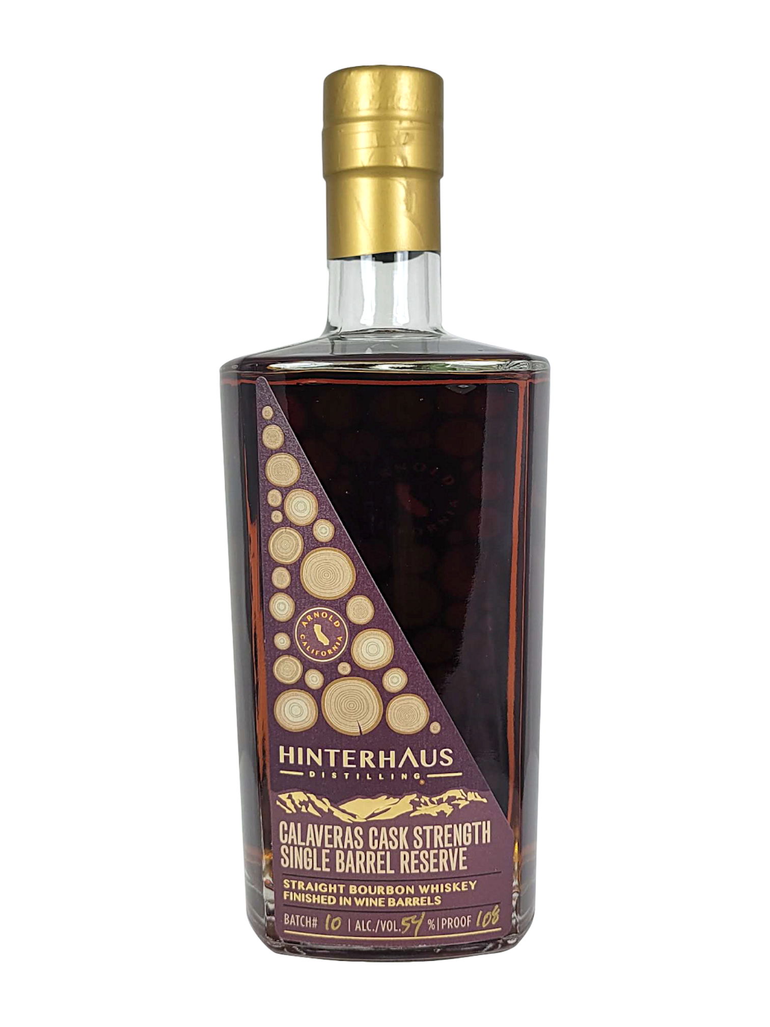 Hinterhaus Calaveras Cask Strength Single Barrel Reserve Bourbon Whiskeyのボトル画像