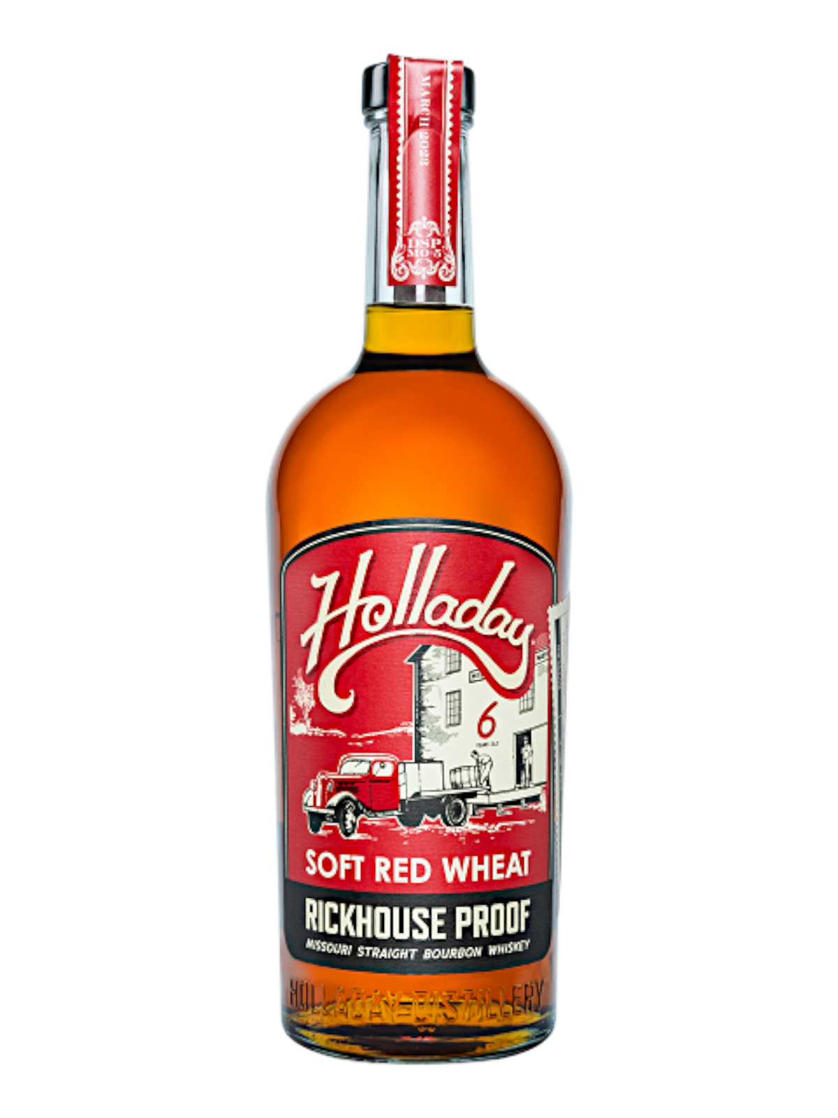 Holladay Soft Red Wheat Rickhouse Proof Straight Bourbon Whiskey Holladay Soft Red Wheat Rickhouse Proof Straight Bourbon Whiskey