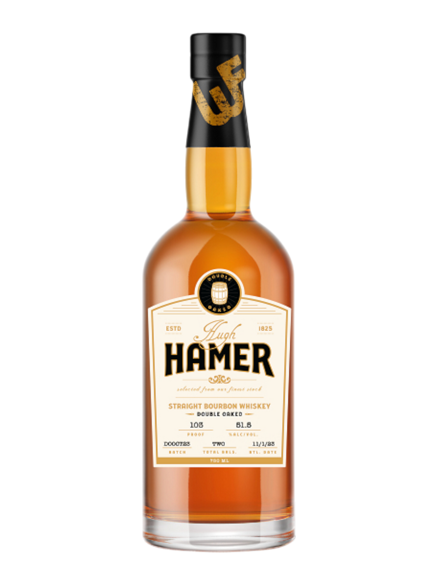 Hugh Hamer Straight Bourbon Whiskey Double Oaked