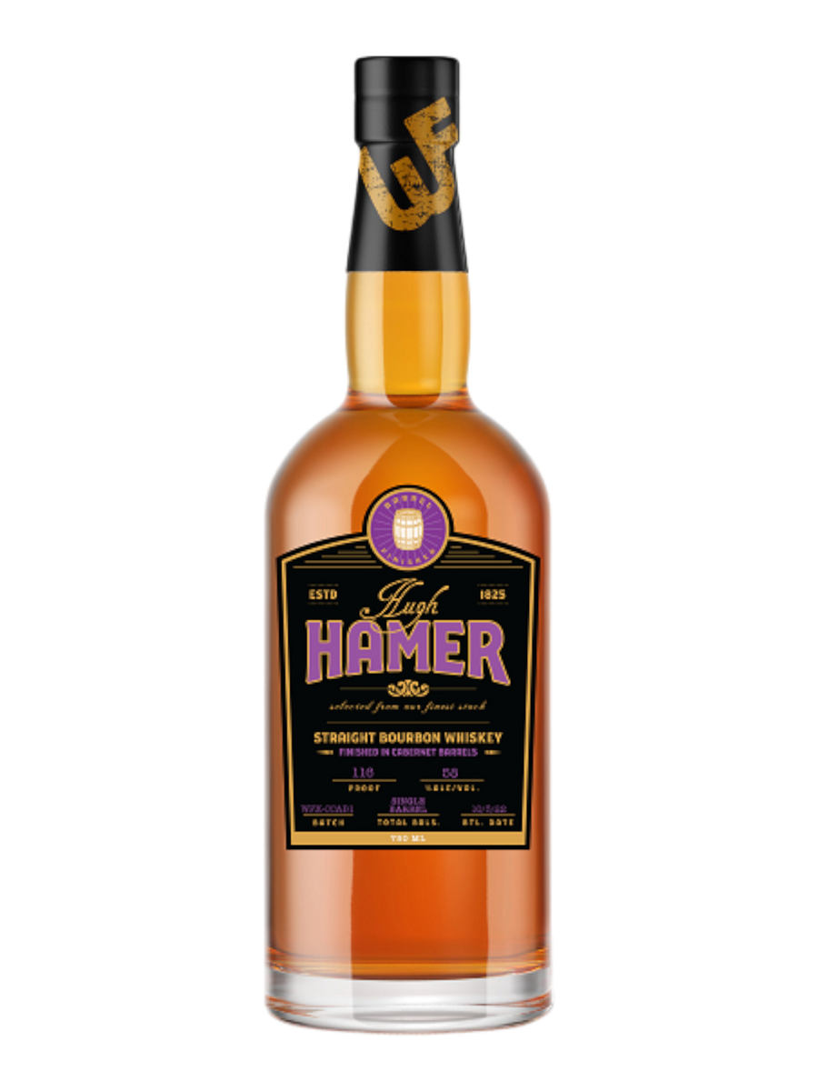Hugh Hamer Straight Bourbon Whiskey Finished in Cabernet Barrels