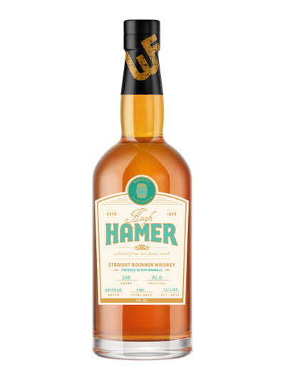 Hugh Hamer Straight Bourbon Whiskey Finished in Rum Barrels