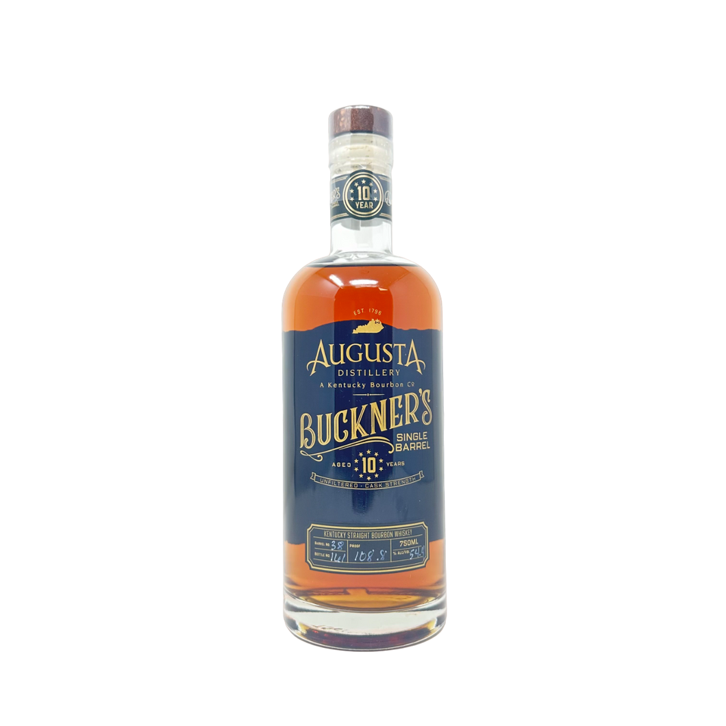 Augusta Distillery Buckner's 10-Year Single Barrel Bourbon Barrel #38 108.8 proof - Selected by Seelbach's