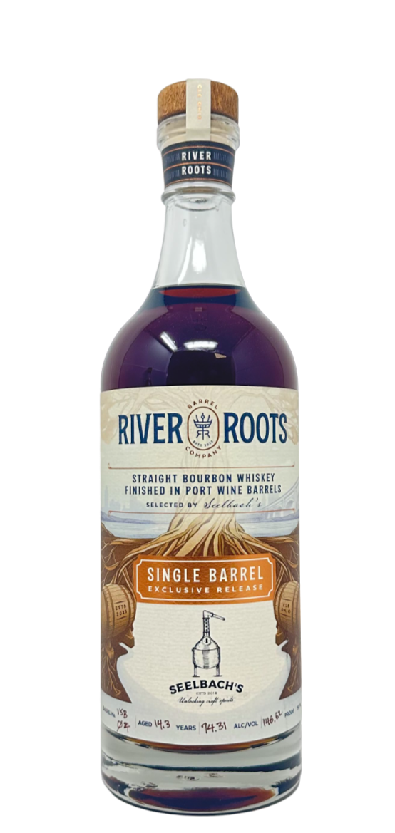 River Roots Barrel Co. - 14-Year Port Finished Single Barrel Bourbon VSB-04 - 148.62 Proof - Selected by Seelbach's